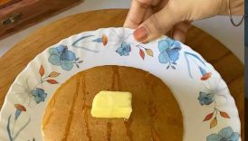 Perfect Pancake🥞🤤 | Eggless Pancakes Recipe #shorts #trending #pancake