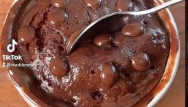 1 Minute nutella mug cake! This video went viral With over 48milj views!🍫 #easyrecipe #short