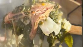 cornbread + collard greens for my family #ytshorts #shorts