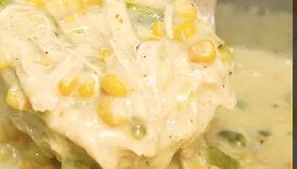 Roasted Poblano Chicken Corn Chowder #shorts