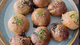 Whole Wheat Stuffed Brioche Buns Recipe | Soft & Fluffy Spinach Feta Cheese Buns at Home #yt #food