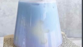Aesthetic Pastel Cloud Sky Drink #homecafe