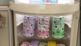 Mini Fridge Restock ASMR – Hello Kitty Boba Drinks, Face Masks, Boba Pudding