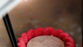 Perfectly cooked rhubarb! Sousvide cooking with lemon balm #shorts