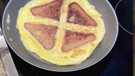 Origami Egg S￼andwich 🔥🔥 #youtubeshorts