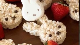 Making Miffy Marshmallow Rice Krispies Treats 🐰