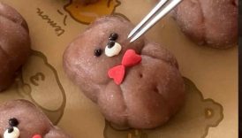 Making Bear Snow Skin Mooncakes 🥮