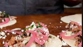easy buffet style pulled pork bbq tacos #bbqshorts