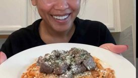 Missed home cooked meals but I’m back!! #easyrecipes #pasta #chipotlesauce #highproteinmeals
