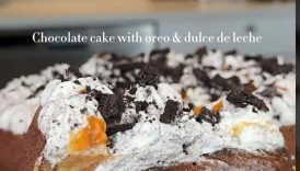 Chocolate cake with oreo and dulche de leche🤤