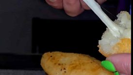 cheese Stuffed Yuca Fritters aka Chulitos De Yuca #parati #yuca #delicious #dominicanfood #cheese