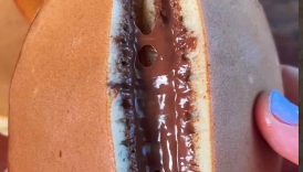 Nutella Dorayaki👌 #easyrecipe #cake #shorts
