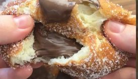 Nutella Donuts😋😋 #easyrecipe #cake #shorts