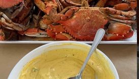 Quick + easy Crab night for The homies 🦀 #bluecrab #crab #ytshorts #shorts