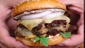This is the Ultimate Umami Smashburger!