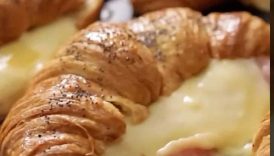 Ham and Cheese Croissant with Honey Mustard Glaze