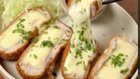 Cheese Donkatsu with @blakemenard #recipe #shorts #cheesedonkatsu