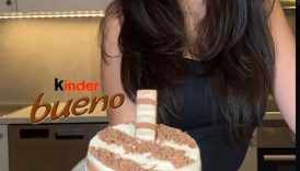 Kinder Bueno Dessert😋 #easyrecipe #chocolate #shorts