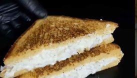 Cheesy Egg Mayo Toast 🥪 #shorts
