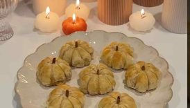 These Brie Pumkin Bites are the perfect fall appetizer 🍂 #pumkin #brie #puffpastry