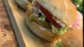 Homemade Mini Veggie Burgers 🍔 | Veg Aloo Tikki Burger Patty | #shorts #burger #ytshorts #recipe
