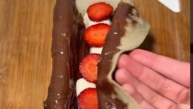 Nutella sushi ❤️ #nutella #cooking