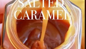 The easiest salted caramel you’ll ever make + perfect for cake decorating! #caramel #cake #baking
