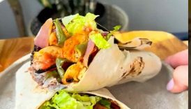 Sheet Pan Chicken Fajitas Wraps
