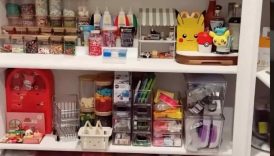 My Kawaii Pantry with snacks and drinks