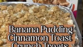 Banana Pudding + Cinnamon Toast Crunch = Magic 😋 #Shorts
