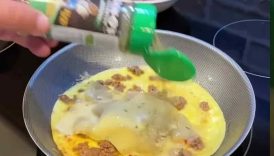 Sausage & Egg Burrito… FAST !! #youtubeshorts #breakfast