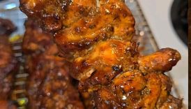 BBQ Chicken Kebabs 😎 #bbq #chicken #skewers #kebab #dinner #parati #recipe