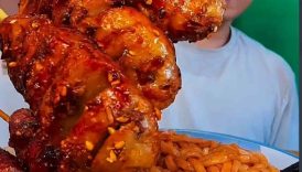 Delicious🤤sausage squares with spicynoodles🍜 boiled egg🥚.#mukbang#asmr#noodles#@chinesfood9696