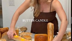 My new favorite candle 🥖🧈🕯️ #candle #butter #buttercandle #diy