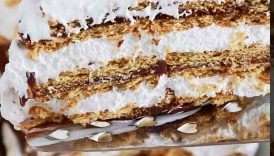 S’mores icebox cake is my latest obsession 🔥recipe at sugarandsparrow #nobake #smores #cake
