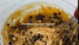 Pumpkin chocolate chip bread #pumpkin