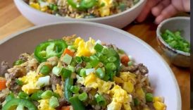 Easy Ground Beef Fried Rice