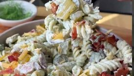 Dill Pickle Pasta Salad