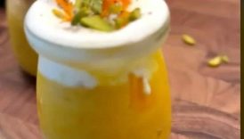 Layered Mango Dessert Jar 🥭✨ So Creamy! | Mango Tres Leches #shorts