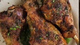 BAKED TURKEY DRUMSTICKS WITH HERB BUTTER #turkey #turkeyday #thanksgiving #recipeshorts