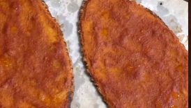 Romanian Inspired No Cheese Pizza
