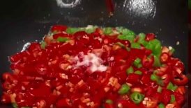 Spicy little shrimp and fish