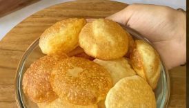 Pani Puri Ki Puri At Home😋 | 3 Ingredients Puri Recipe #shorts #trending #panipurikipuri