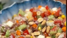 High-Protein Quinoa Paneer Veg Salad #shorts #weightlossrecipe