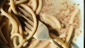 Sesame Brown Butter Bucatini