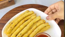 Viral Long Fries From Leftover Rice😋 | Easy Rice Hacks🤩 #shorts #trending #fries