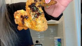 Air Fryed Chili Oil Wings – comment once you try it out! #airfriedchicken #chilioil #DinnerIdeas