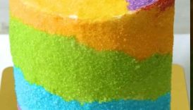VIRAL Tiktok’s Rainbow Cake Hack 🤯🌈✨ #shorts #rainbowcake #hooplarecipes
