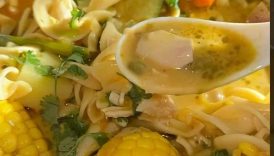 Gochujang chicken noodle soup 👀 #ytshorts #cooking