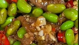 Stir fry beans and Beef